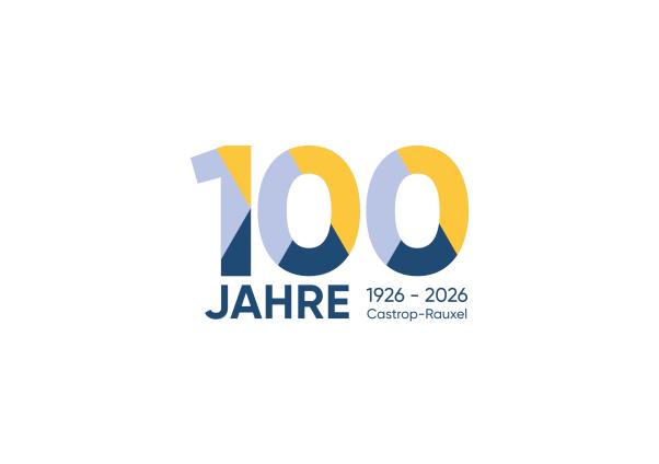 Zahl 100 in Stadtfarben