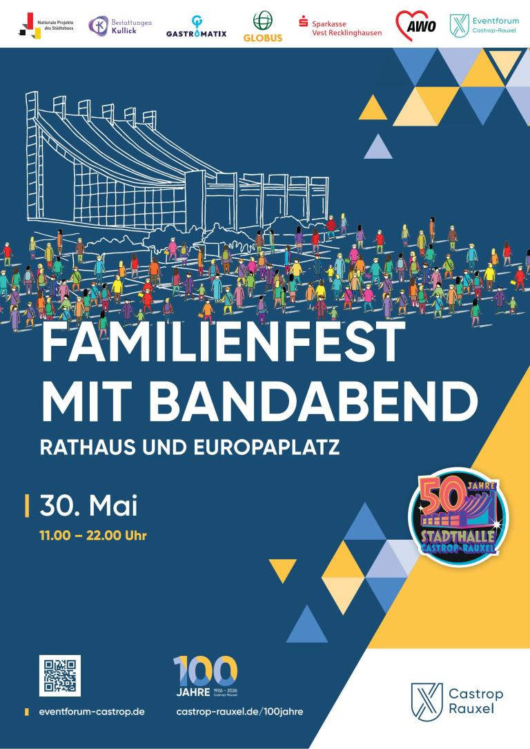 Plakat Familienfest Stadtjubil&auml;um