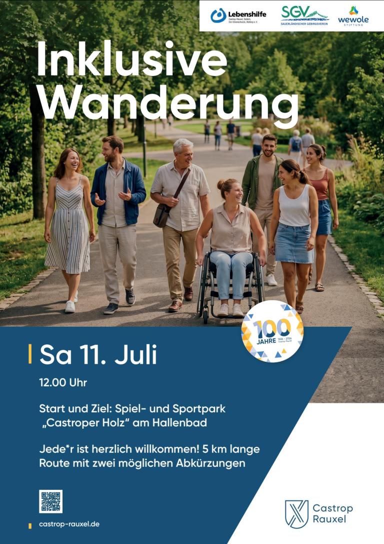 inklusive Wanderung Plakat
